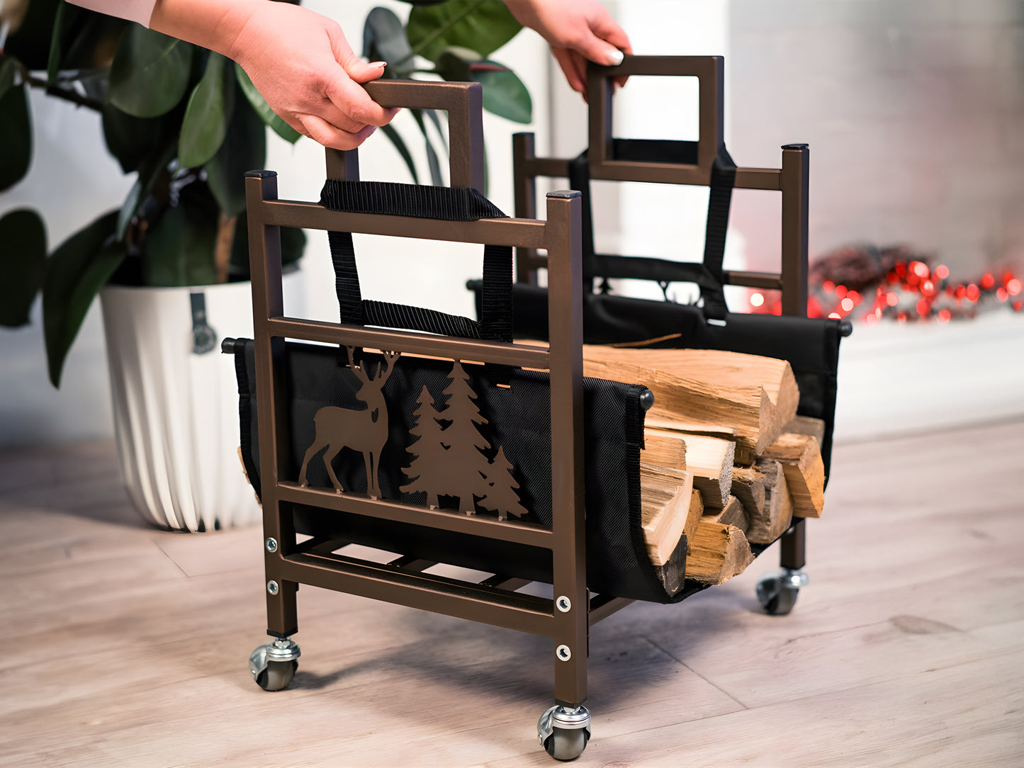 Firewood Rack, Steel Firewood Holder 01