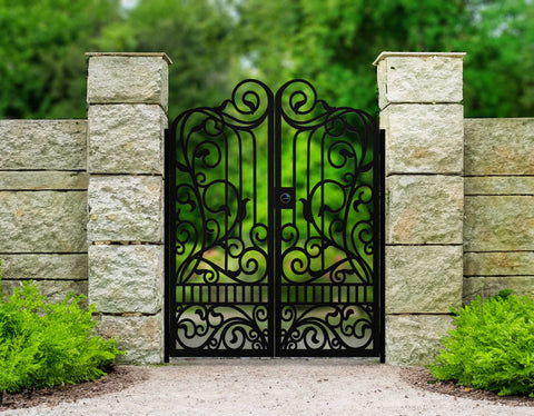 Custom Gate | Metal Garden Gate | Metal Art Accent | Pedestrian Walk Thru Entry | Outdoor | Indoor | Garden Gate | Classic gate 21