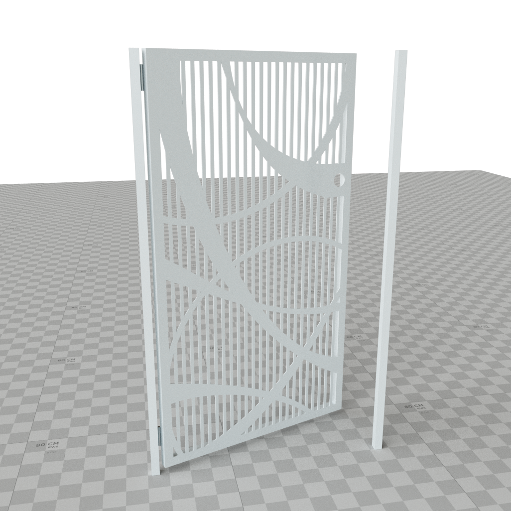 Custom Gate | Metal Garden Gate | Metal Art Accent | Pedestrian Walk Thru Entry | Outdoor | Indoor | Garden Gate | Modern Gate 1