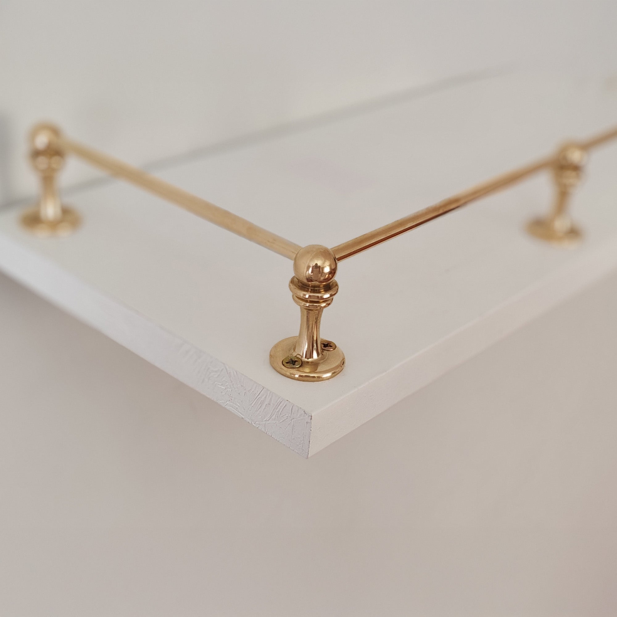 Brass Gallery Rail | Brass Shelf Tipping | Bookshelf Tipping | Rails