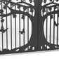 Custom Gate, Metal Garden Gate, Metal Art Accent, Pedestrian Walk Thru Entry, Outdoor, Drive way Gate, Tree Design 10ftx8ft