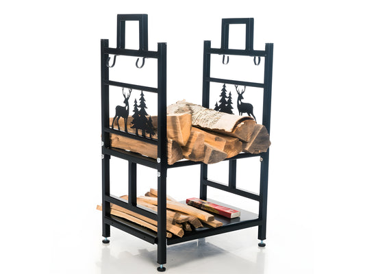Firewood Rack, Steel Firewood Holder 02
