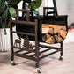 Firewood Rack, Steel Firewood Holder 01