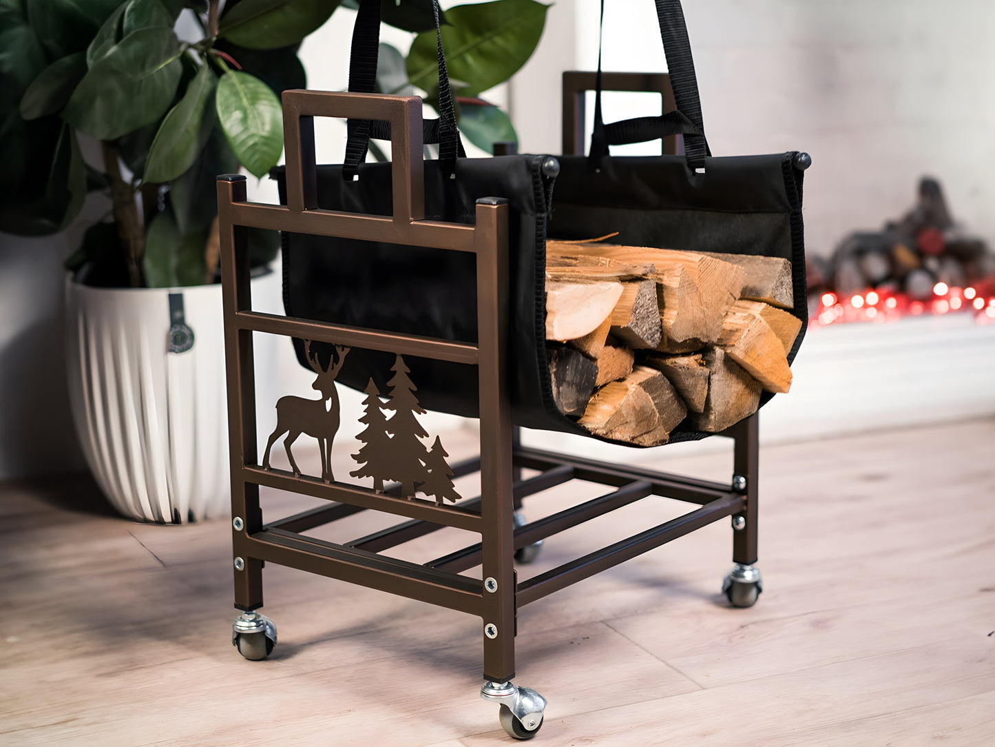 Firewood Rack, Steel Firewood Holder 01