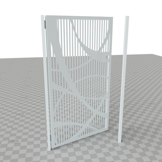 Custom Gate | Metal Garden Gate | Metal Art Accent | Pedestrian Walk Thru Entry | Outdoor | Indoor | Garden Gate | Modern Gate 1