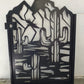 Custom Desert Cactus Metal Garden | Southwestern Desert Themed Iron Steel Laser Cut Door | Metal Art Outdoor Entrance | M40