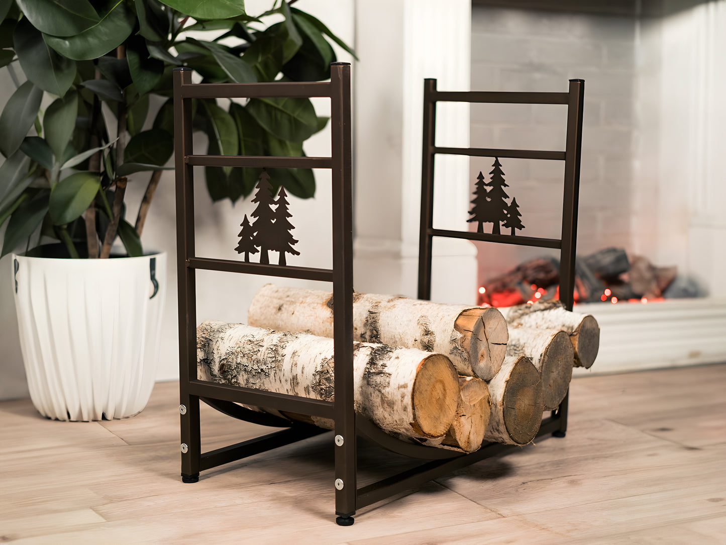 Firewood Rack, Steel Firewood Holder 03