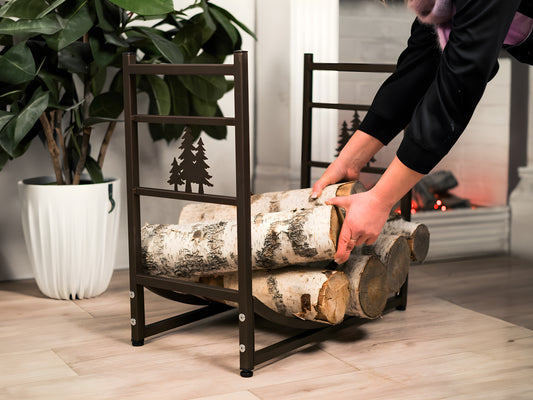 Firewood Rack, Steel Firewood Holder 03