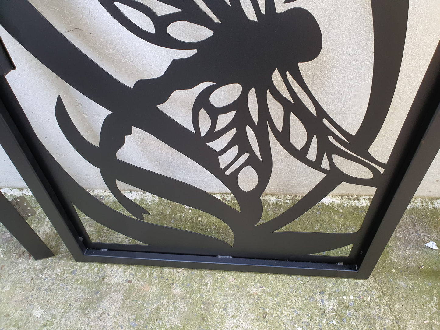 Custom Dragonfly Metal Garden Gate | Decorative Nature Themed Laser Cut Door | Luxury Artistic Outdoor Entry | M39