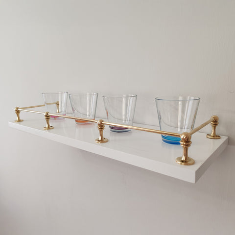 Brass Gallery Rail | Brass Shelf Tipping | Bookshelf Tipping | Posts