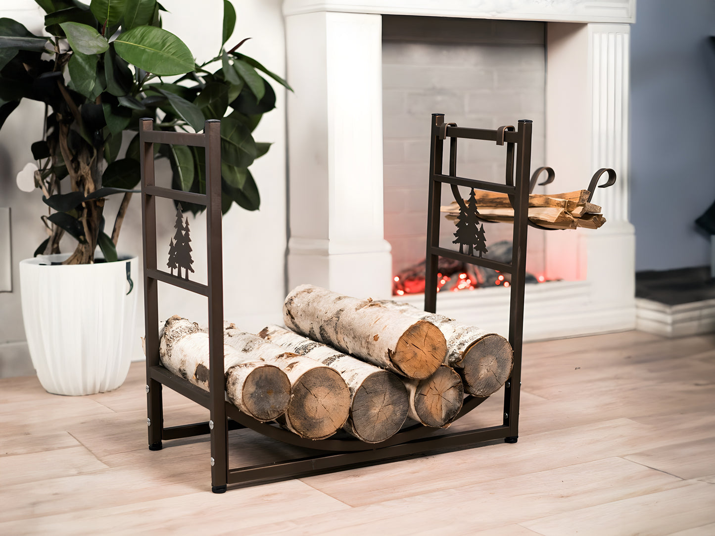 Firewood Rack, Steel Firewood Holder 03