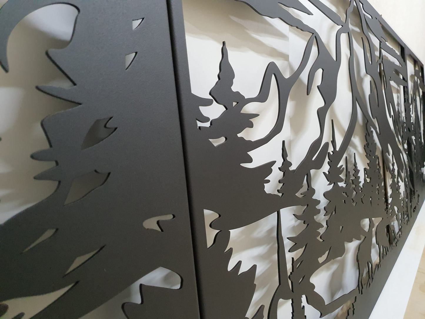 Custom privacy | Interior panel | Fence Panel | Laser Cut | Balcony Railing | Metal Railing Panel | Metal Privacy Screen, Mountain