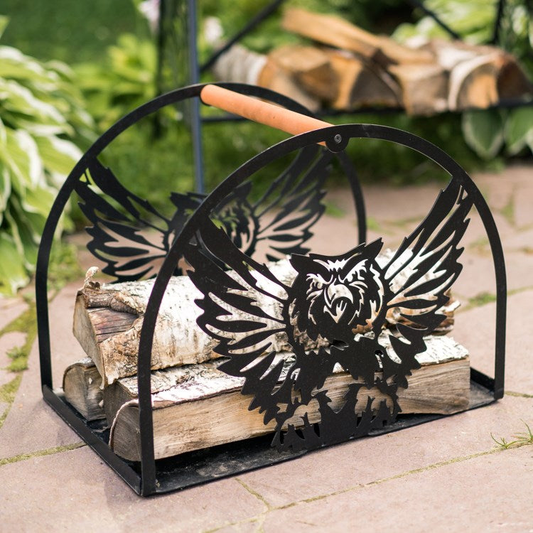 Fireplace Rack & Metal Flower Pot