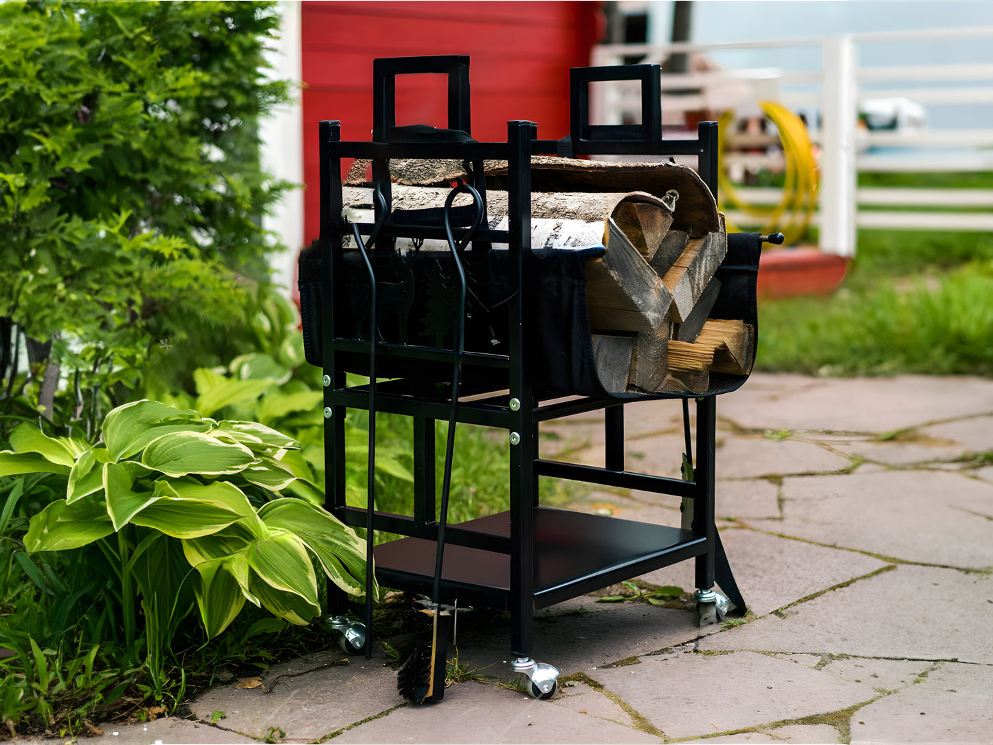 Firewood Rack, Steel Firewood Holder 02