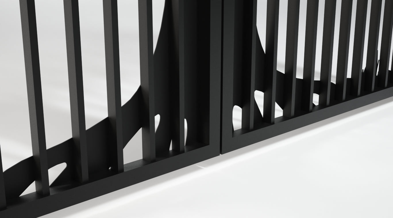 Custom Gate, Metal Garden Gate, Metal Art Accent, Pedestrian Walk Thru Entry, Outdoor, Drive way Gate, Tree Design 10ftx8ft