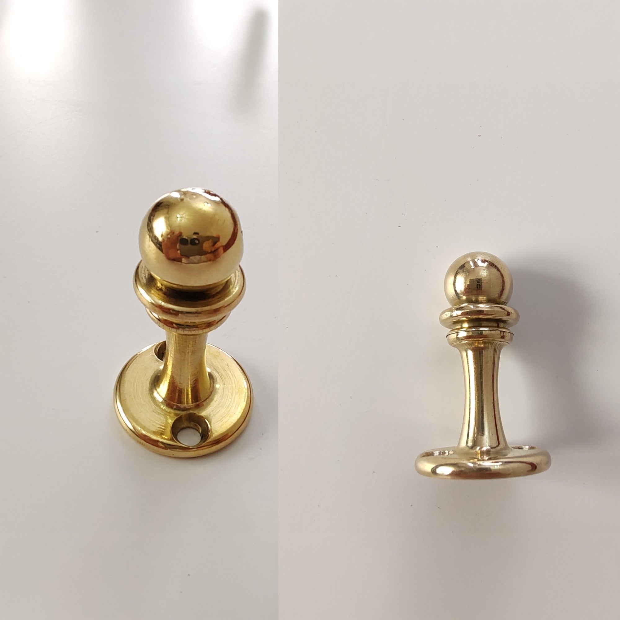 Brass Gallery Rail | Brass Shelf Tipping | Bookshelf Tipping | Posts brown