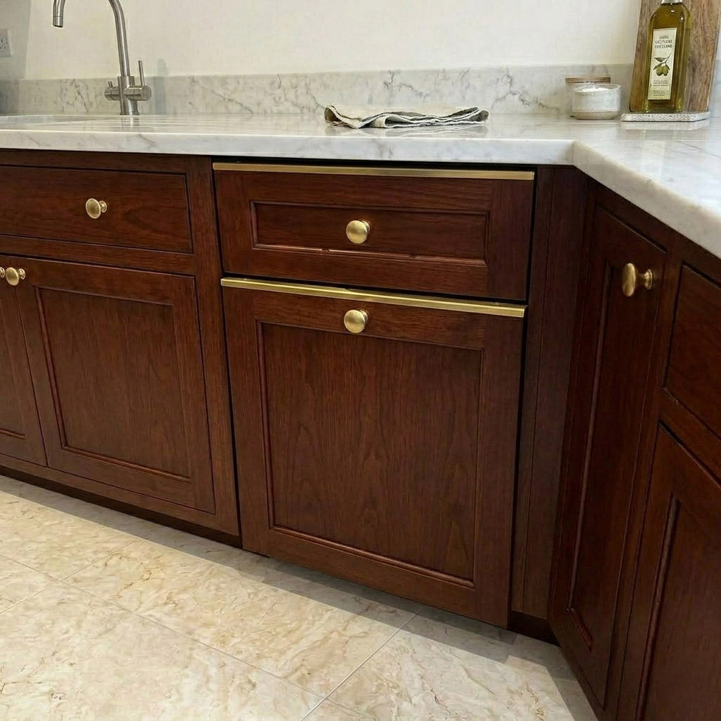 Unlacquered Brass Drawer Topper, Cabinet Protection – 1/16”(0.060”)-(1.5mm)