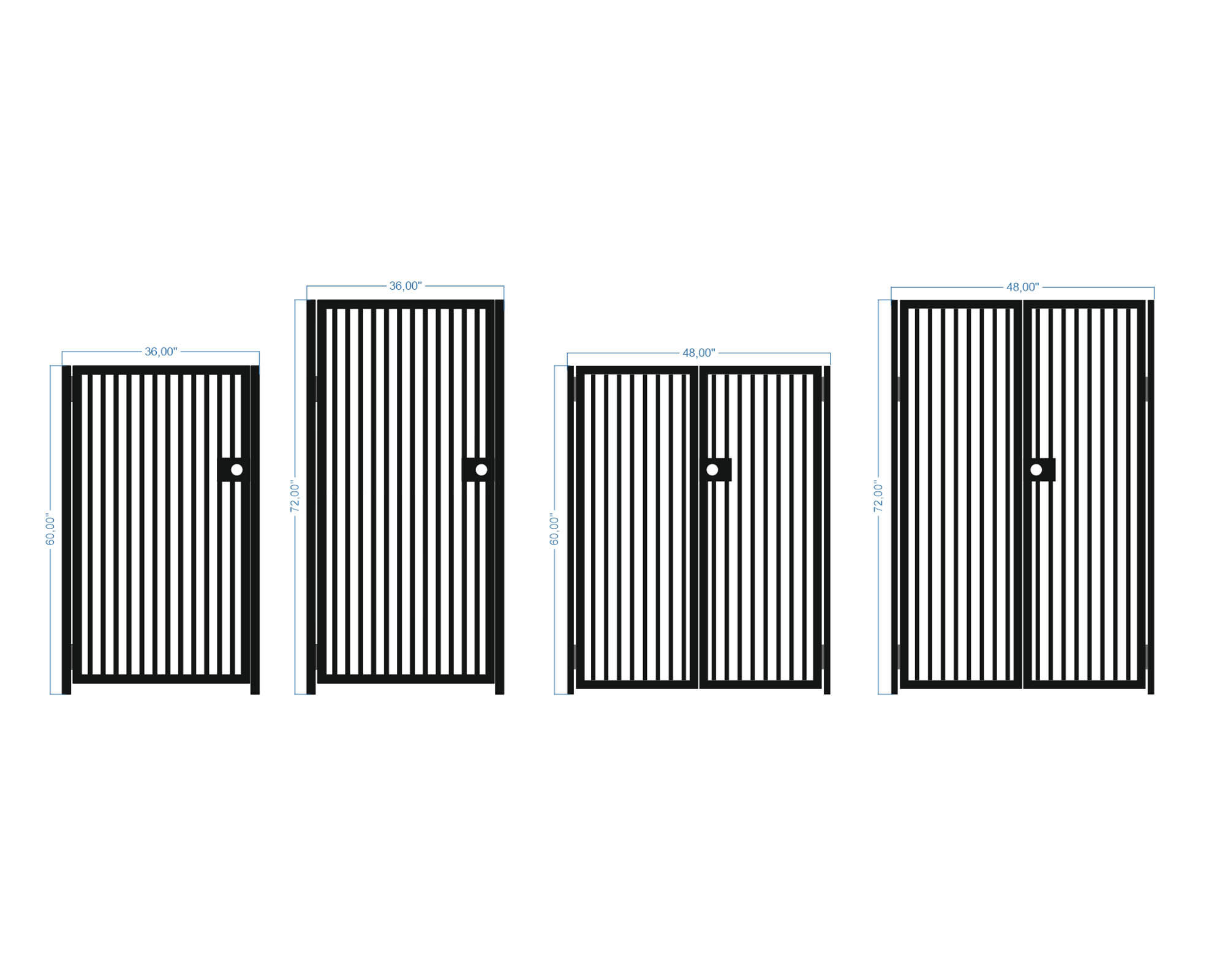 Custom Gate | Metal Garden Gate | Metal Art Accent | Pedestrian Walk Thru Entry | Outdoor | Indoor | Garden Gate | Profile Gate 01
