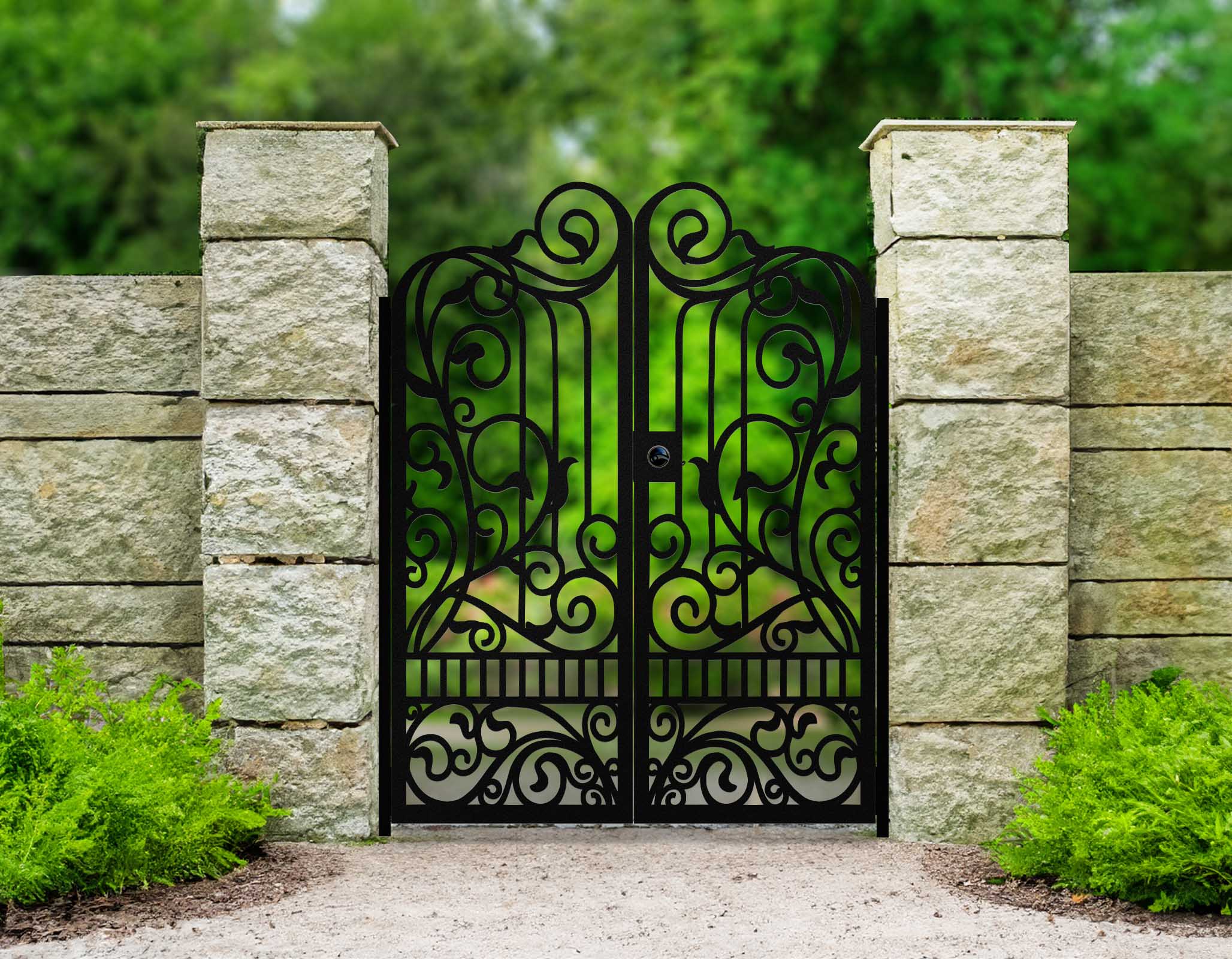 Custom Gate, Metal Garden Gate, Metal Art Door, Garden Gate