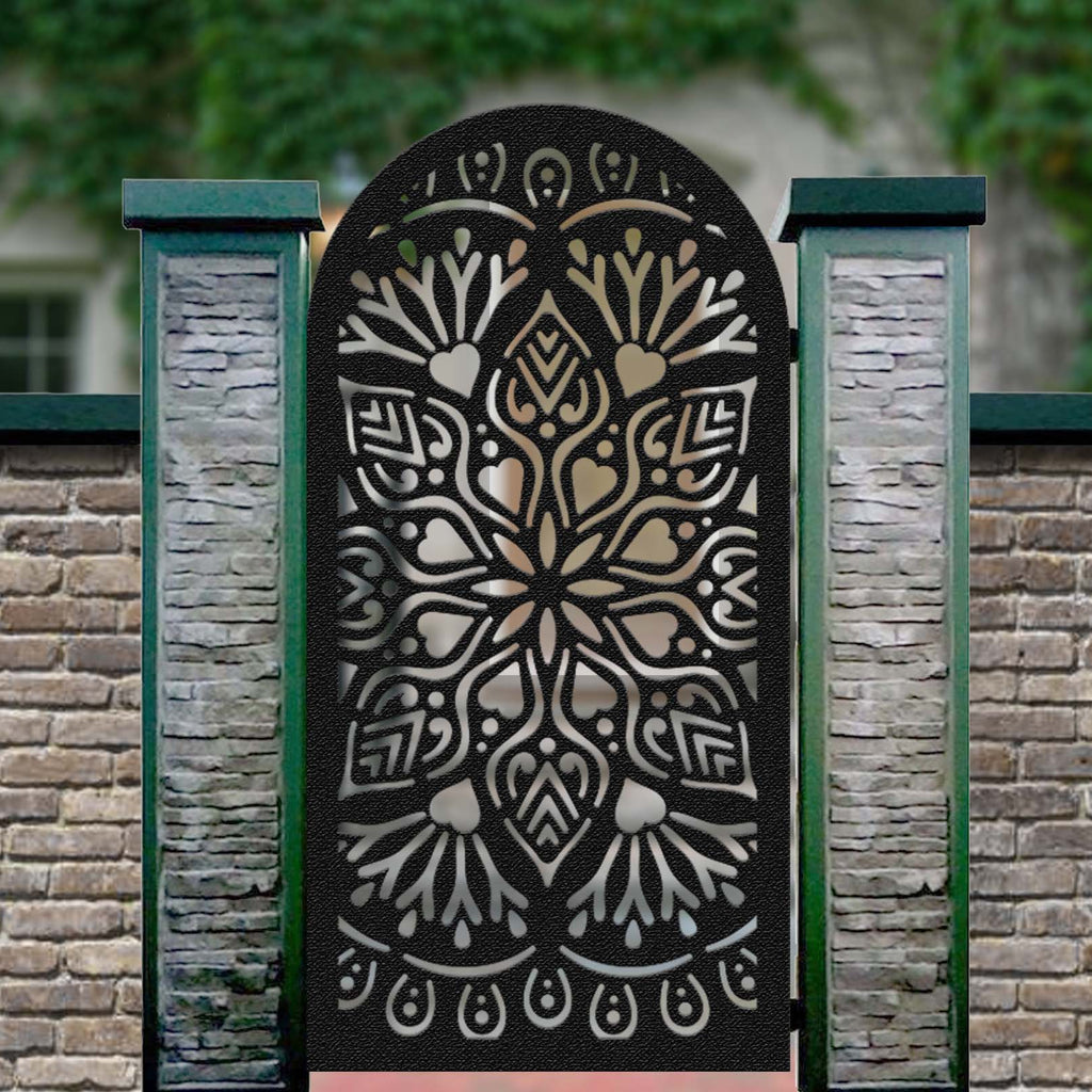 Custom Gate | Metal Garden Gate | Metal Art Accent | Pedestrian Walk Thru Entry | Outdoor | Indoor | Garden Gate | Life Tree Gate | 020
