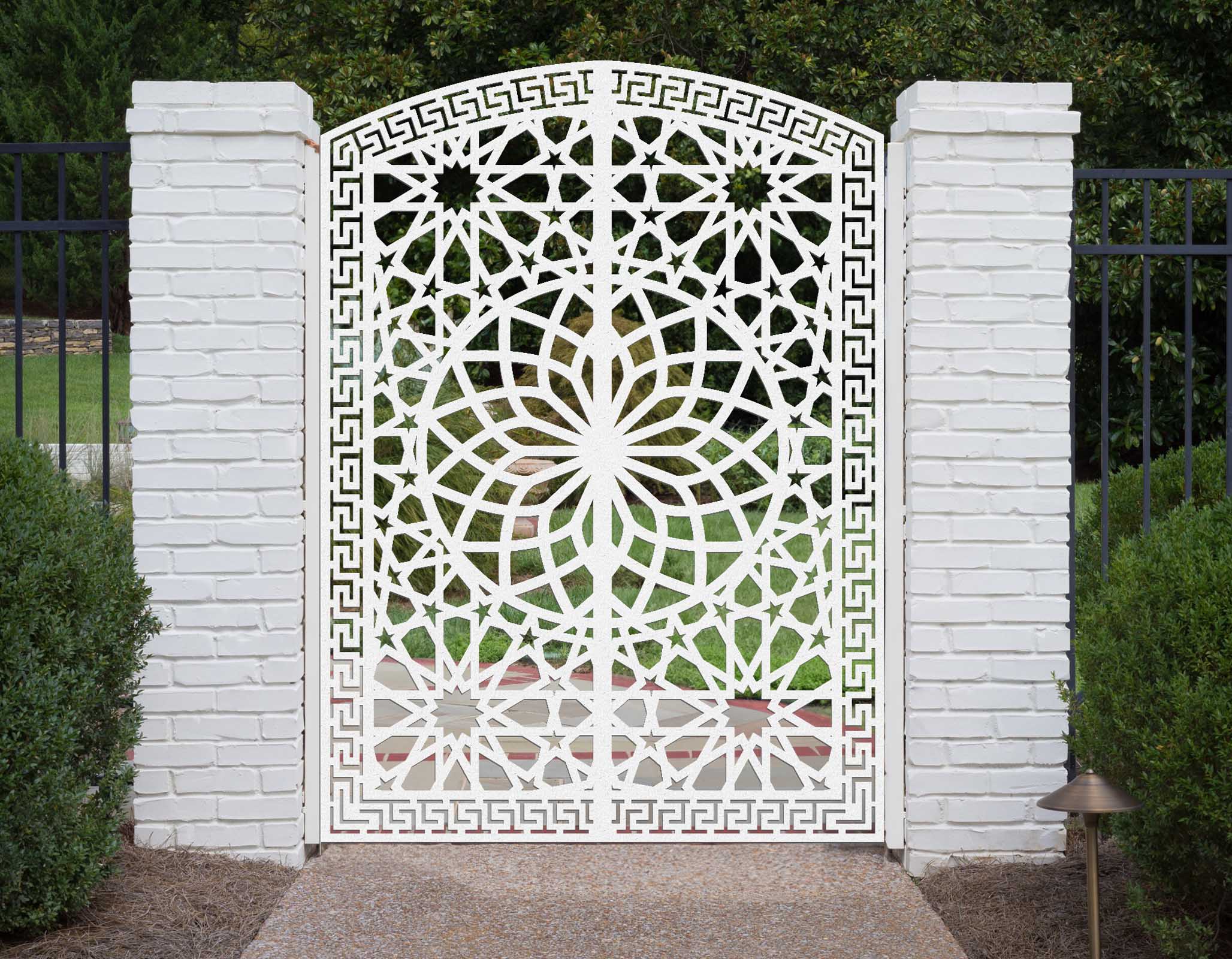 Custom Gate | Metal Garden Gate | Metal Art Accent | Pedestrian Walk Thru Entry | Outdoor | Indoor | Garden Gate | Modern Gate