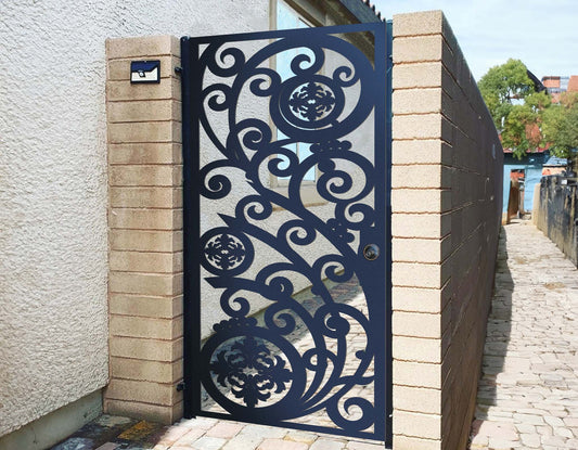 Custom Gate | Metal Garden Gate | Metal Art Accent | Pedestrian Walk Thru Entry | Outdoor | Indoor | Garden Gate | Modern Gate 011