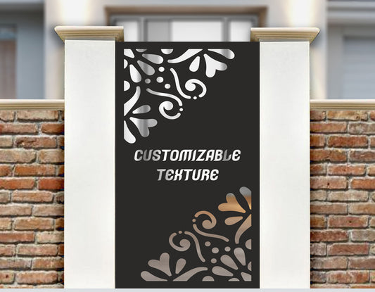 Custom Gate | Metal Garden Gate | Metal Art Accent | Pedestrian Walk Thru Entry | Outdoor | Indoor | Garden Gate | Modern Gate 01 text