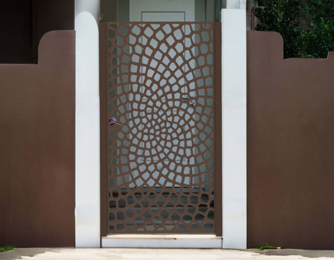 Custom Gate | Metal Garden Gate | Metal Art Accent | Pedestrian Walk Thru Entry | Outdoor | Indoor | Garden Gate | Modern Gate 02