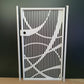 Custom Intersec Modern Linear Metal Garden Gate | Metal Art Accent | Abstract Curved Overlay Laser Cut Door | Luxury Minimalist Outdoor Entry | M49