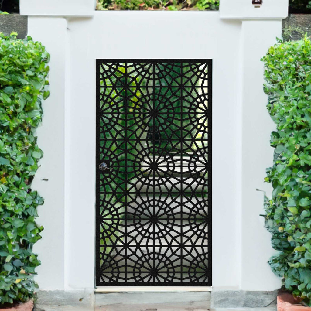 Custom Gate | Metal Garden Gate | Metal Art Accent | Pedestrian Walk Thru Entry | Outdoor | Indoor | Garden Gate | Modern Gate 03