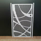Custom Intersec Modern Linear Metal Garden Gate | Metal Art Accent | Abstract Curved Overlay Laser Cut Door | Luxury Minimalist Outdoor Entry | M49