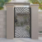 Vortex Modern Radial Network Metal Garden Gate | Circular Pattern Laser Cut Door | Luxury Abstract Cobweb Outdoor Entrance | Architectural Concentric Web Privacy Entry | M113