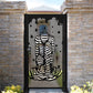 Optical Illusion Detailed Metal Garden Gate | Surrealist 3D Form Laser Cut Door | Luxury Avant-Garde Outdoor Entrance | Modern Abstract Human Siluette  Pedestrian Entry | M46