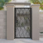 Wavy Design Metal Garden Gate | Architectural Fluid Motion Pedestrian Door | Modern Custom Size Laser Cut Outdoor Entry | M69
