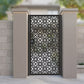 The Interlock Modern Geometric Lattice Garden Gate | Laser Cut Metal Pedestrian Door | Custom Geometric Diamond Pattern | M72