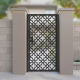 The Casablanca Moroccan Style Metal Garden Gate | Laser Cut Geometric Floral Pedestrian Door | Luxury Oriental Outdoor Entry | M74
