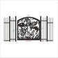 45"x46"Custom Gate, Metal Garden Gate, Metal Art Accent, Pedestrian Walk Thru Entry, Outdoor Indoor Garden Gate, Butterfly design gate 33