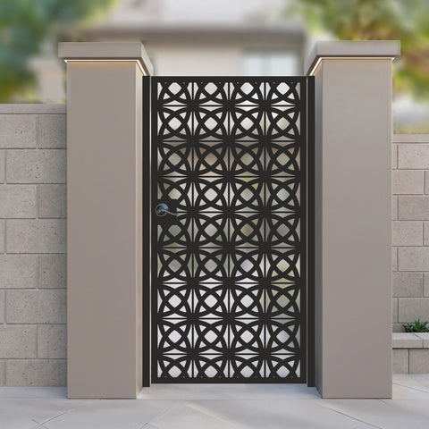 Custom Gate | Metal Garden Gate | Metal Art Accent | Pedestrian Walk Thru Entry | Outdoor | Indoor | Garden Gate | M 62