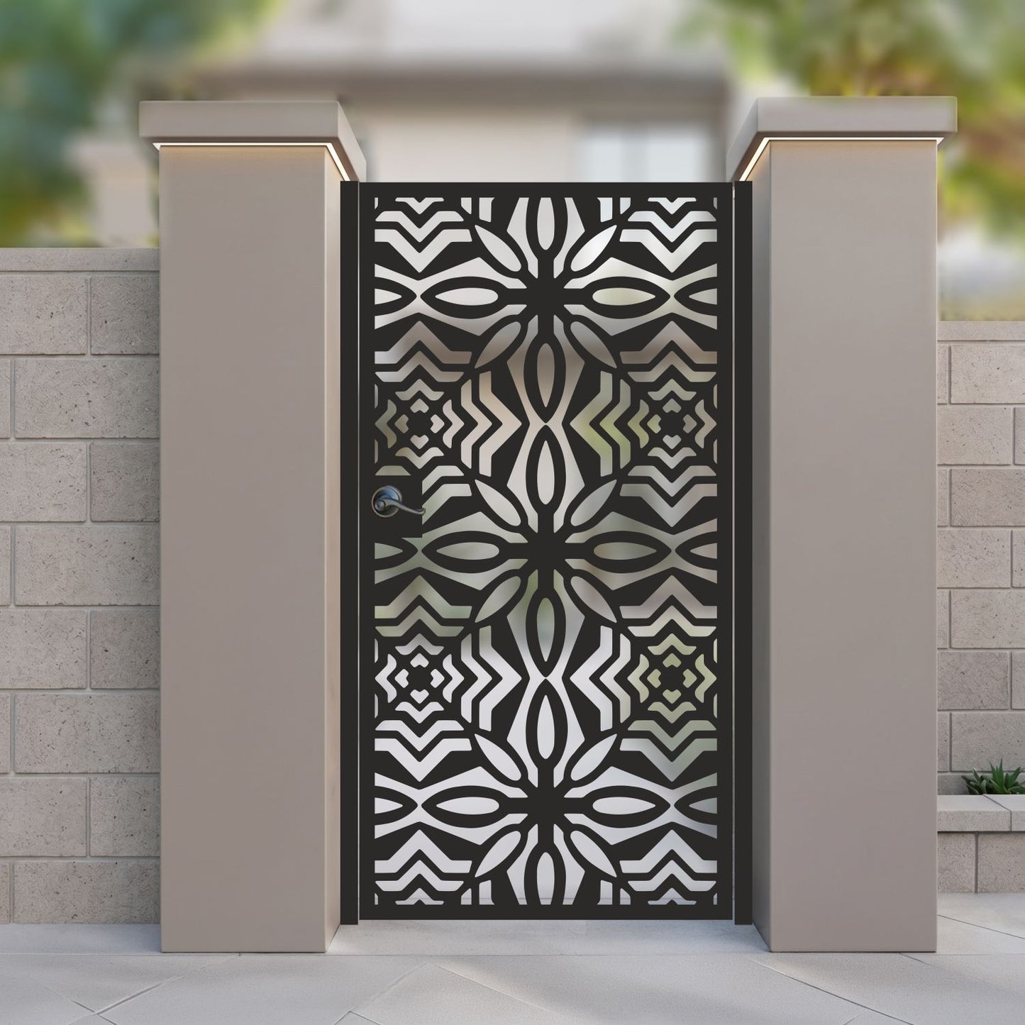 Custom Gate | Metal Garden Gate | Metal Art Accent | Pedestrian Walk Thru Entry | Outdoor | Indoor | Garden Gate | M 63