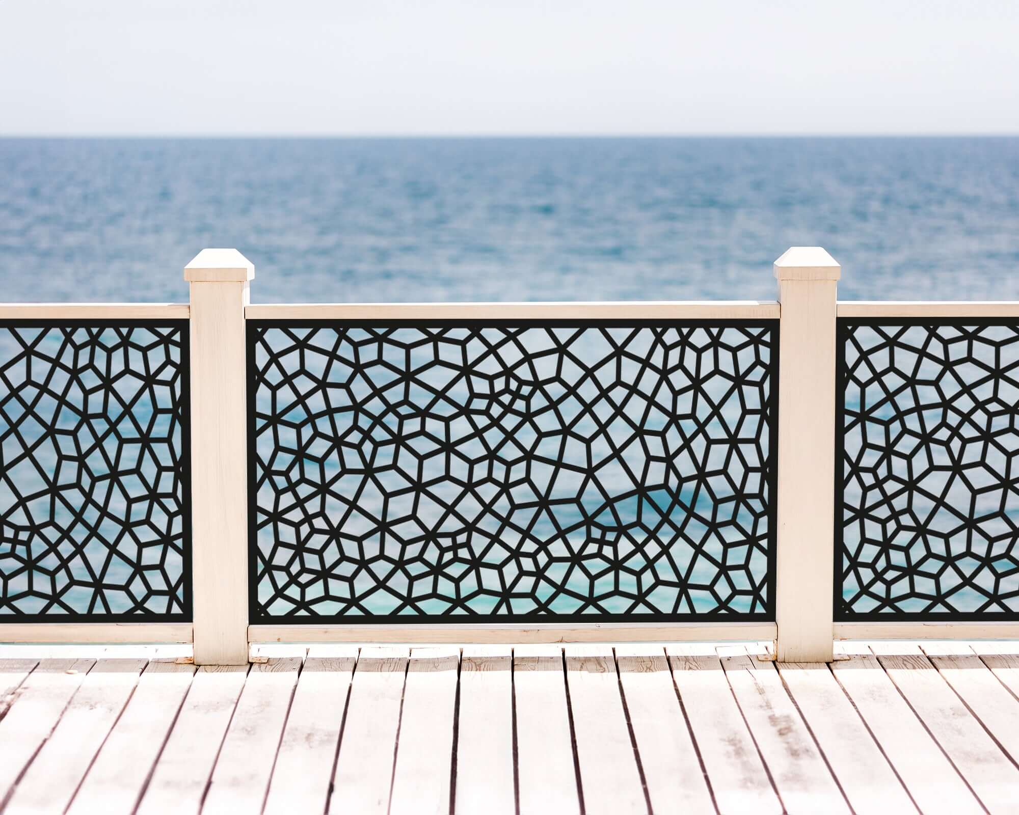 Laser Cut Metal Fence Pattern