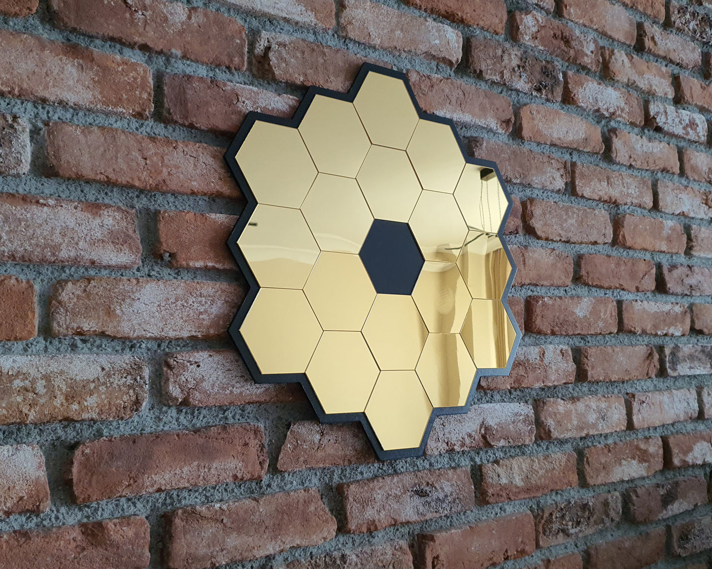 James Webb Telescope Mirror, JWST Mirror, Telescope Mirror, James Webb,  Gold Mirror, Wall Mirror, Gift
