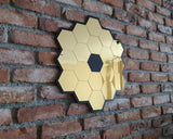 James Webb Telescope Mirror, JWST Mirror, Telescope Mirror, James Webb,  Gold Mirror, Wall Mirror, Gift