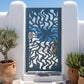 Solar Flare Laser Cut Metal Garden Gate | Modern Abstract Swirl | M109