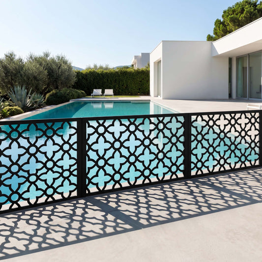 Casablanca Style Custom Aluminum Pool Fence Panel 30