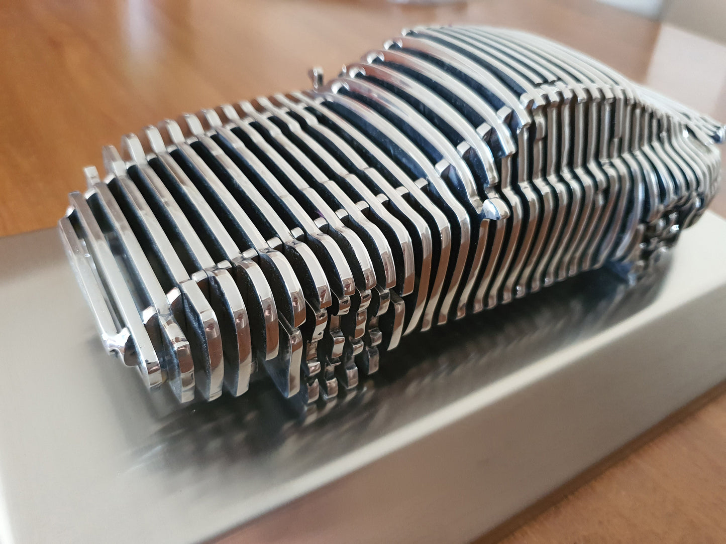 Gift Porsche, Gift Metal Porsche, Metal Sculpture Porsche, Sculpture Porsche, Porsche 911, Stainless Steel Sculpture Porsche