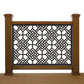 Geometric Fretwork Laser Cut Metal Railing Insert | Traditional Asian Lattice Deck Privacy Panel | Custom Modern Balcony Fence | R17