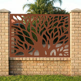 Tree of Life Laser Cut Metal Railing Insert | Decorative Tree Branch Outdoor Privacy Panel | Custom Garden Fence and Deck Railing | R22