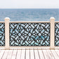 Moroccan Geometric Pattern Laser Cut Metal Railing | Custom Modern  Balcony and Deck Privacy Panel | R23