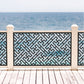 Custom Modern Asian Laser Cut Metal Railing Insert | Geometric Maze Deck Privacy Screen | R31
