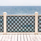 Geometric Interlocking Circles Laser Cut Metal Railing Insert | Modern Deck Screen | Chain Ring Decorative Privacy Panel | R32